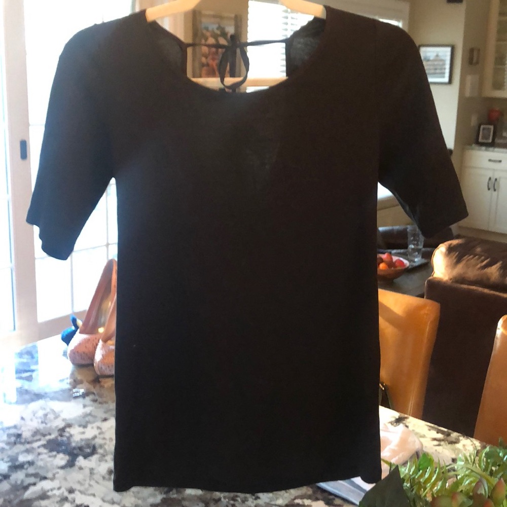 Ann Taylor medium open back shirt